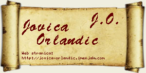 Jovica Orlandić vizit kartica